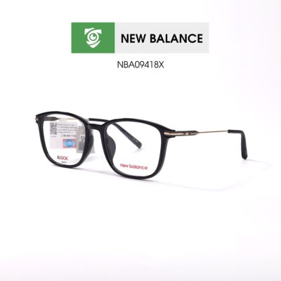Gọng kính New Balance NBA09418X C01 - màu đen - gọng kính vuông - ảnh chụp mặt bên sản phẩm