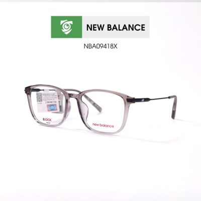 Gọng kính New Balance NBA09418X C04 - màu xám - gọng kính vuông - ảnh chụp mặt bên sản phẩm