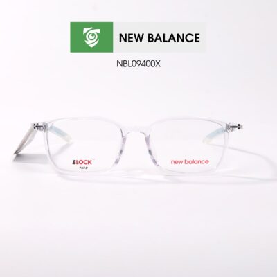 Gọng kính New Balance NBL09400X C02 - màu trắng - gọng kính chữ nhật - ảnh chụp mặt trước sản phẩm