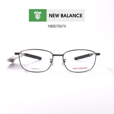Gọng kính NEW BALANCE NBS07067X C02 - màu nâu - khung kính chữ nhật - hình chụp mặt trước sản phẩm