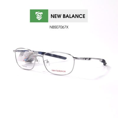 Gọng kính NEW BALANCE NBS07067X C03 - màu bạc - khung kính chữ nhật - hình chụp mặt bên sản phẩm