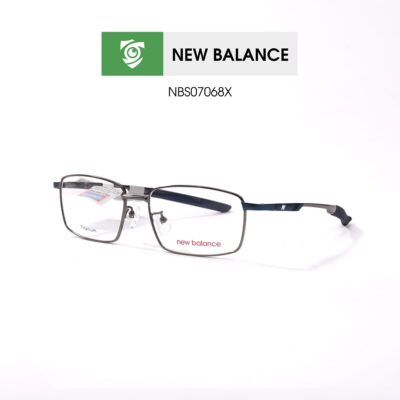 Gọng kính NEW BALANCE NBS07068X C04 - màu nâu - khung kính chữ nhật - hình chụp mặt bên sản phẩm