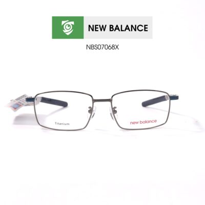 Gọng kính NEW BALANCE NBS07068X C04 - màu nâu - khung kính chữ nhật - hình chụp mặt trước sản phẩm