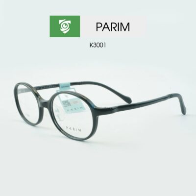 Gọng kính trẻ em PARIM K3001 B1 - màu đen - chất liệu nhựa - hình chụp mặt bên sản phẩm