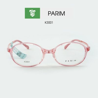Gọng kính trẻ em PARIM K3001 P1 - màu hồng - chất liệu nhựa - hình chụp mặt trước sản phẩm