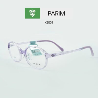 Gọng kính trẻ em PARIM K3001 V1 - màu tím - chất liệu nhựa - hình chụp mặt bên sản phẩm
