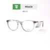 Gọng kính Police VPLF10 0700 - màu đen bóng - khung kính tròn - hình chụp mặt bên sản phẩm
