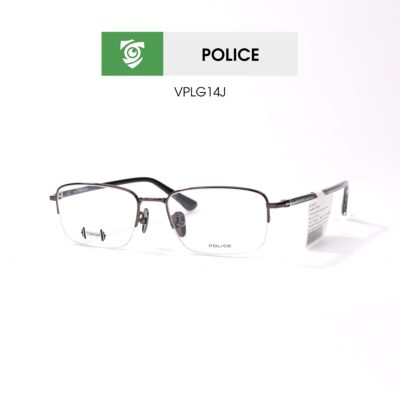 Gọng kính Police VPLG14J 0545 - màu đen - khung kính chữ nhật - hình chụp mặt bên sản phẩm