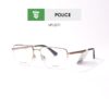 Gọng kính Police VPLG71 08FE - màu vàng - khung kính AVIATIOR - hình chụp mặt bên sản phẩm