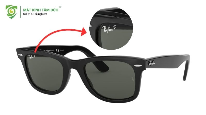 Xem thông tin trên tròng kính để xác định mắt kính polarized chính hãng