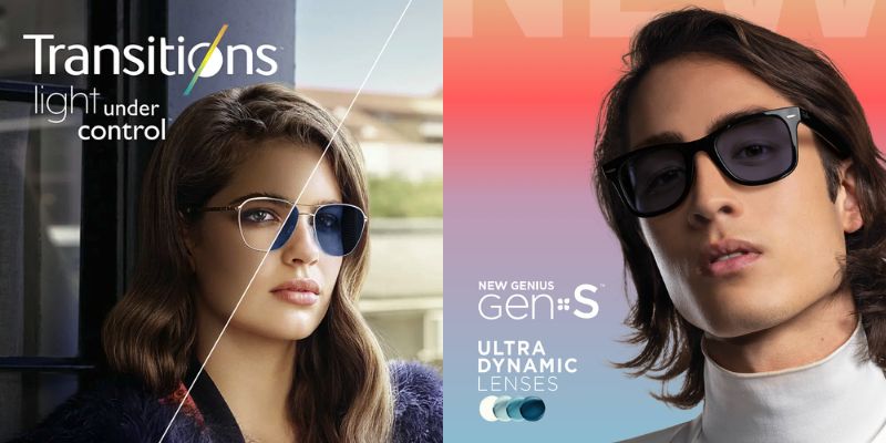 So sánh tròng kính Essilor Transitions GEN S và Transitions GEN 8