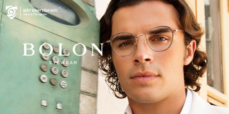 Gọng kính Bolon dành cho nam, Bolon Eyewear tinh tế, thời trang
