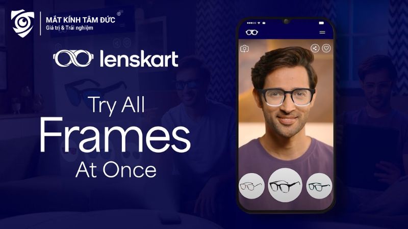 app chọn kính phù hợp với khuôn mặt Lenskart: Eyeglasses & more