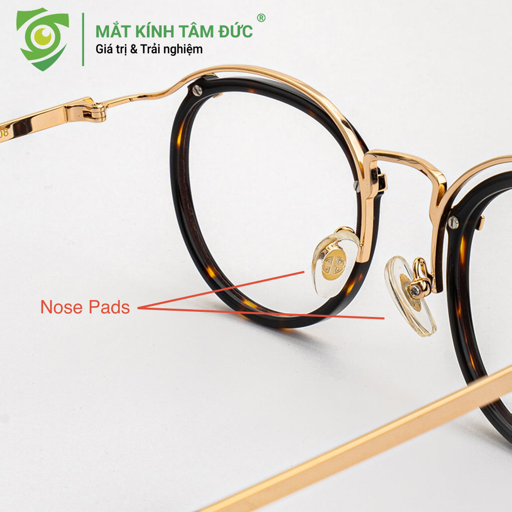 Đệm mũi kính là hai miếng đệm nhỏ được gắn vào phần cầu gọng kính. Chúng đóng vai trò là điểm tiếp xúc trung gian giữa khung kính và sống mũi của người sử dụng