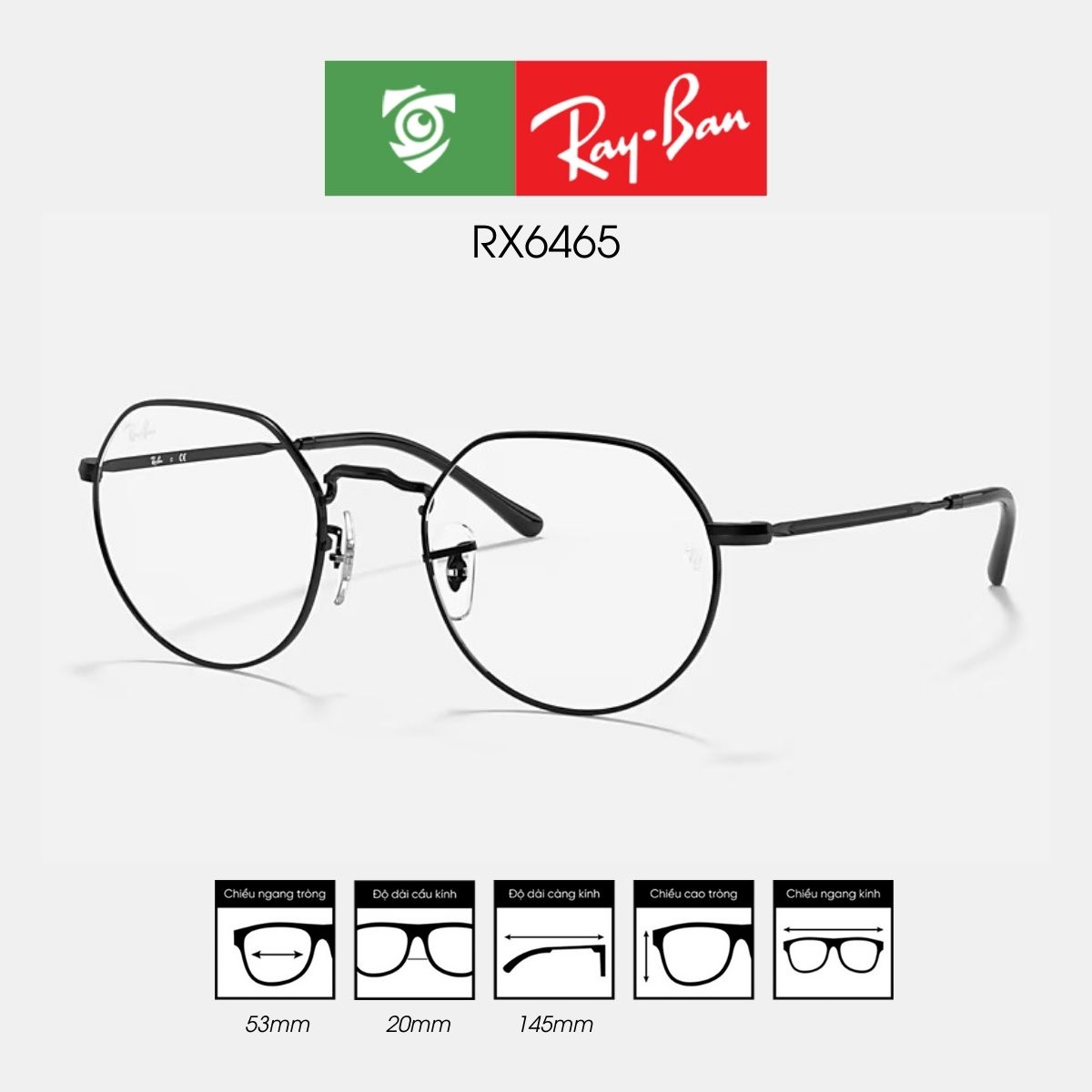 gọng kính Ray-Ban khung kim loại