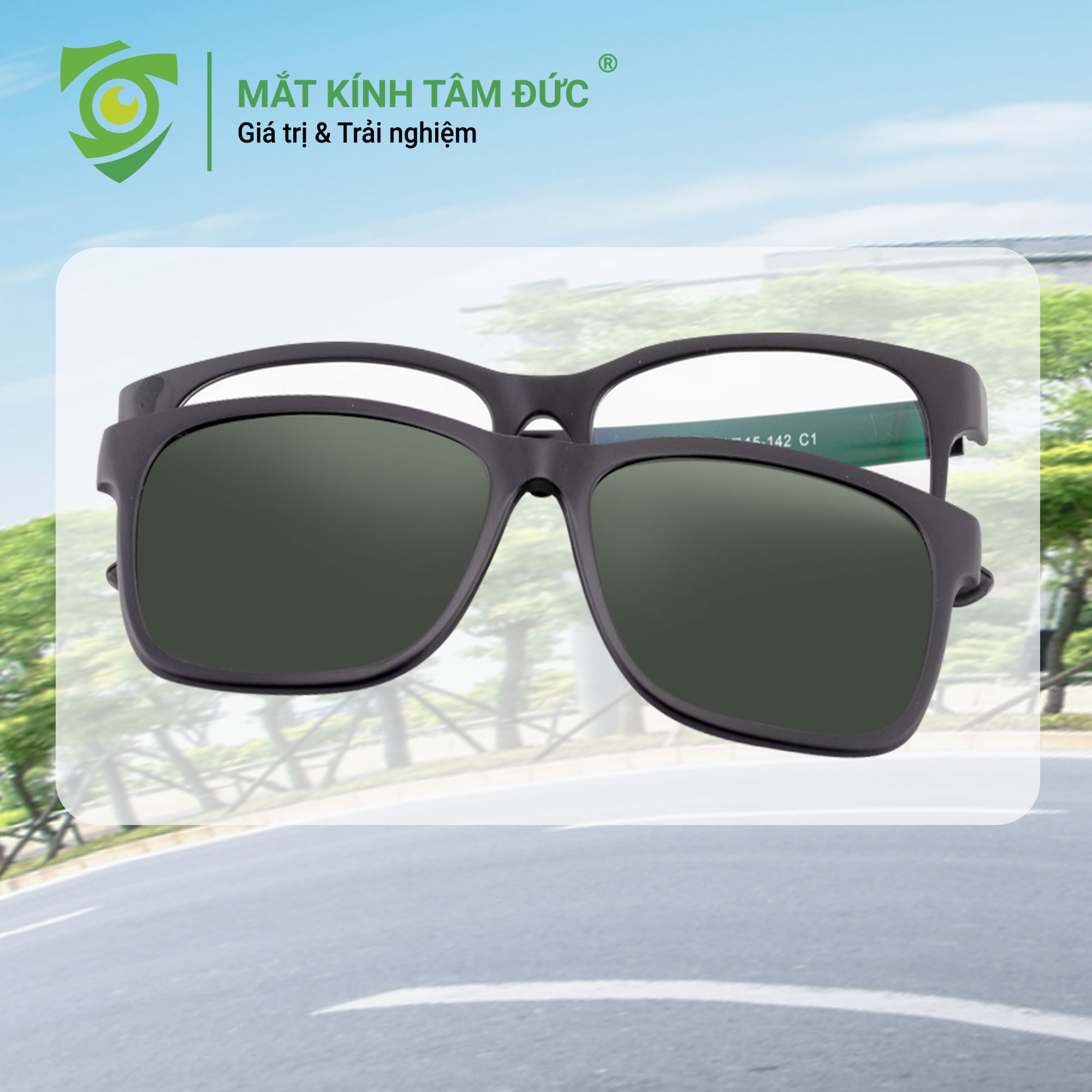 Kính râm cận tháo lắp là giải pháp mắt kính lý tưởng, kết hợp khả năng nhìn rõ và bảo vệ trong một sản phẩm duy nhất.