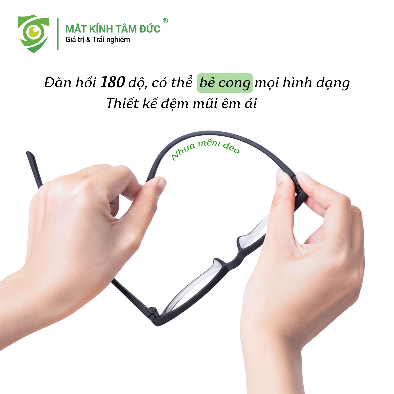 Nhựa Ultem có khả năng chịu nhiệt đỉnh cao và độ đàn hồi tuyệt vời, không bị biến dạng bởi mồ hôi hay nhiệt độ môi trường.