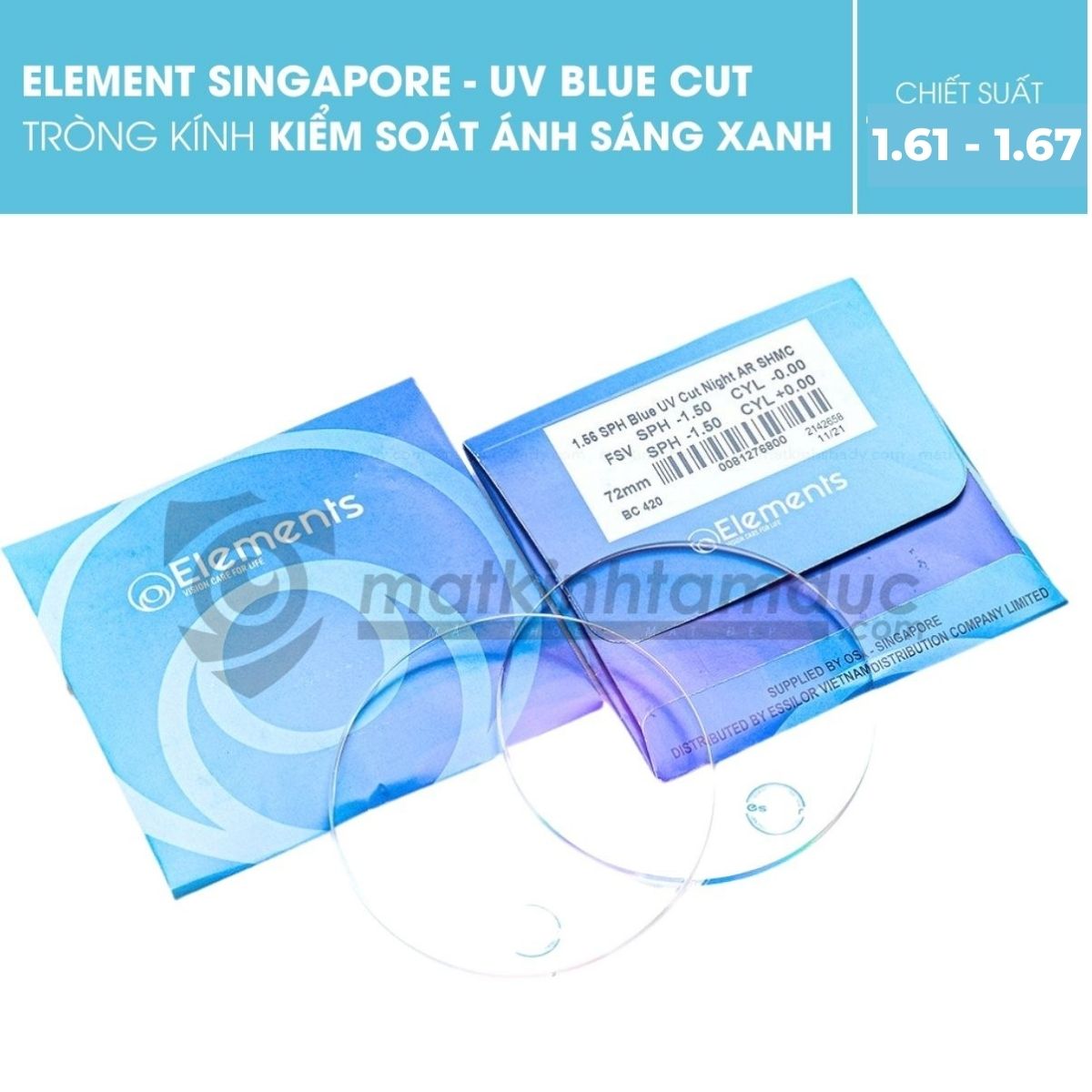 Đây là dòng tròng kính "2 trong 1". Nó vừa có lớp váng chống phản chiếu giúp mắt kính livestream không bị bóng gương, vừa tích hợp phôi kính ngăn chặn hoàn toàn ánh sáng xanh (Blue Light) từ các thiết bị điện tử.