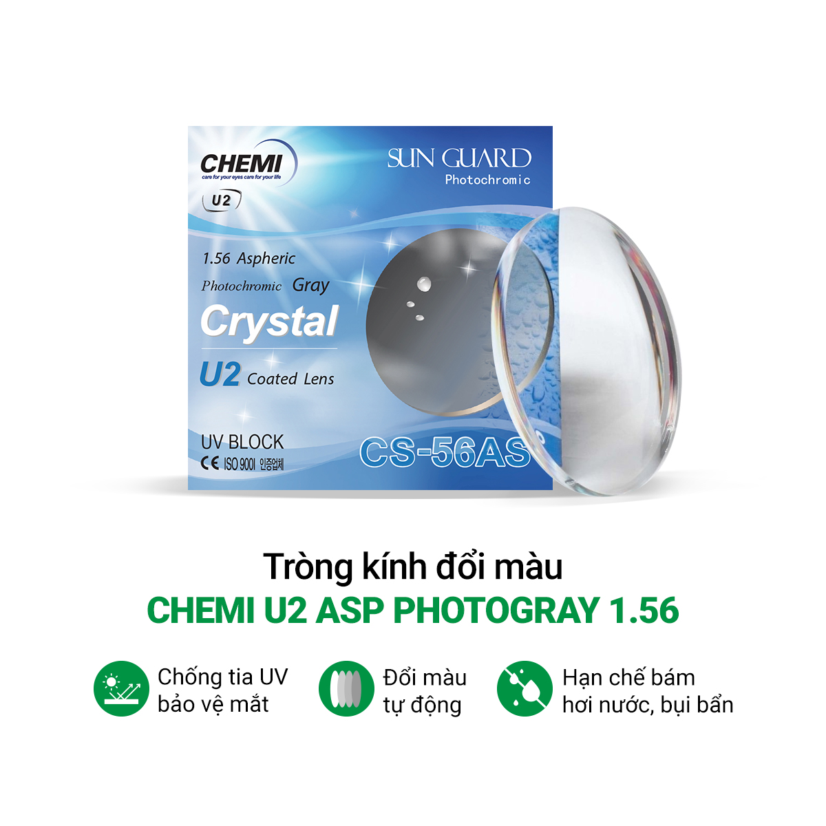 Giúp ngăn chặn tình trạng mồ hôi, hơi ẩm hay nước mưa bám lại trên bề mặt, đảm bảo tầm nhìn luôn đạt độ nét tối đa (Full HD).