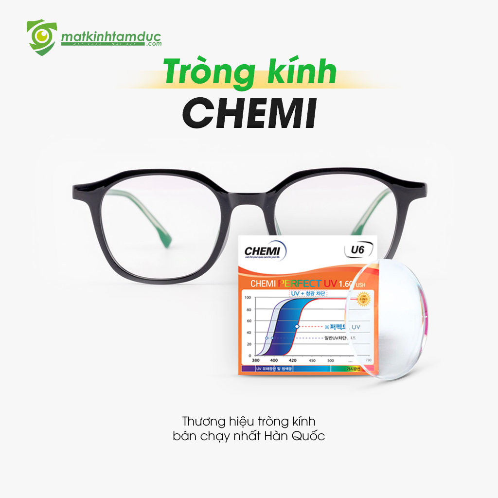 Dòng tròng kính Chemi U6 (Hàn Quốc) ngăn chặn hội chứng thị giác màn hình