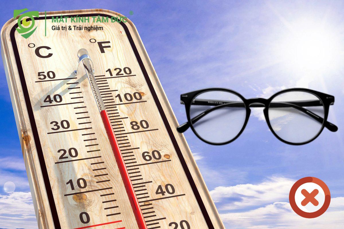5 thói quen khiến mắt kính bị ố vàng nhanh chóng là do để kính ở những nơi có nhiệt độ cao
