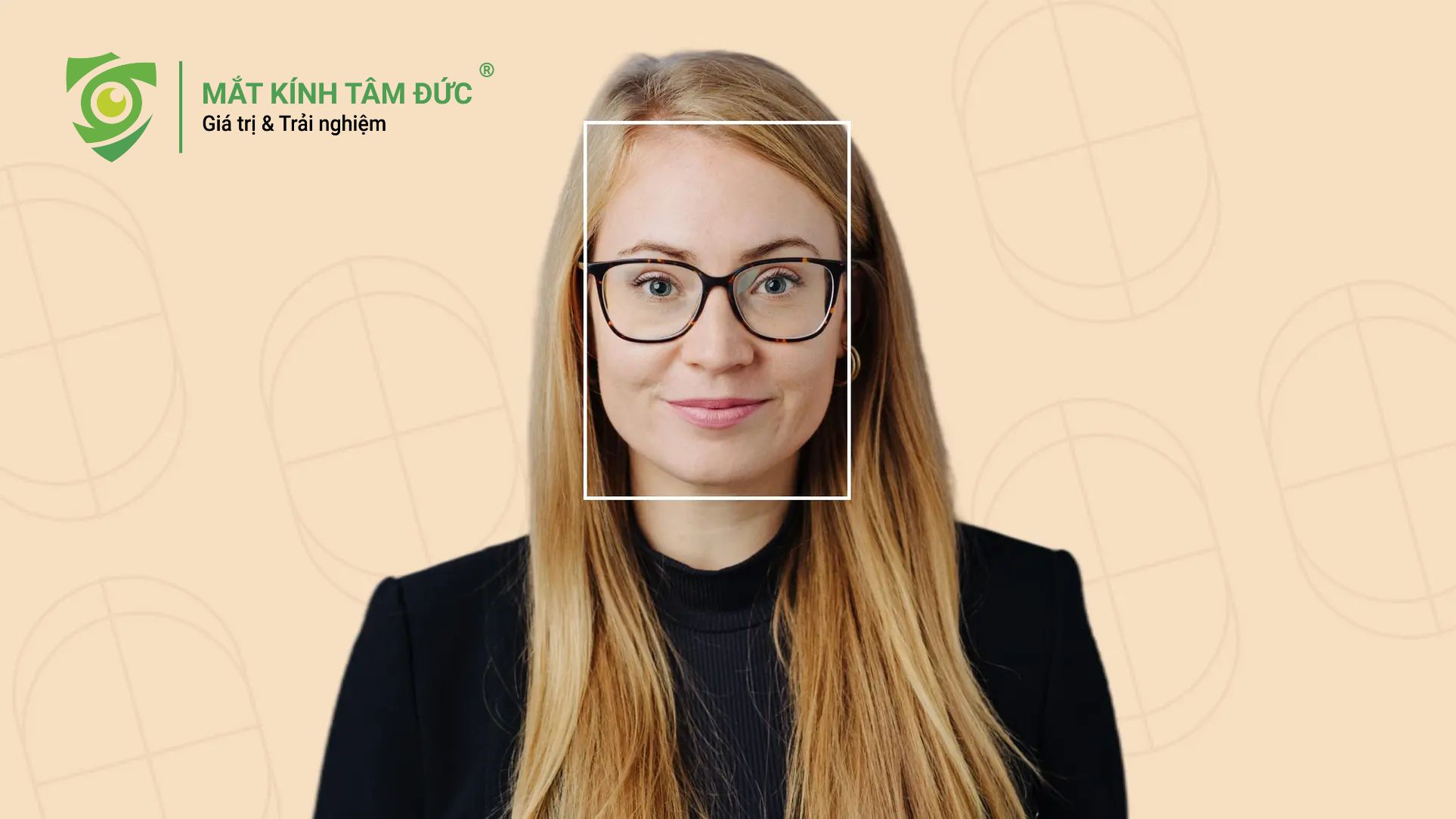 Đối với khuôn mặt vuông hoặc chữ điền