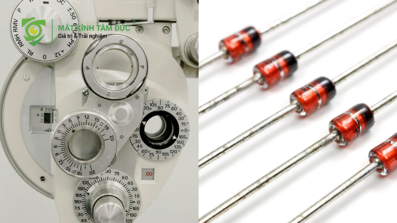 So sánh diop là gì với diode và độ cận trong nhãn khoa