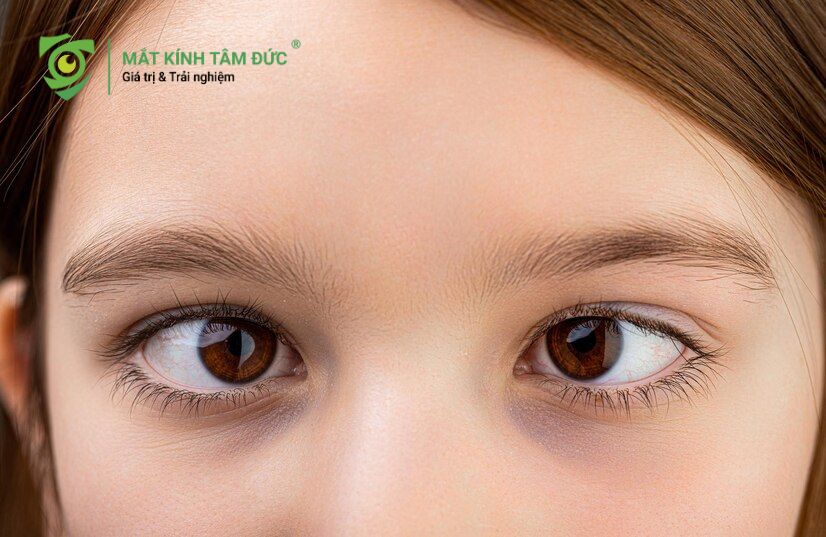 Khi bị cận 1 bên mắt mà không đeo kính hỗ trợ, mắt yếu sẽ ít được vận động, khiến các cơ nhãn cầu trở nên lờ đờ có xu hương mắt bị lác