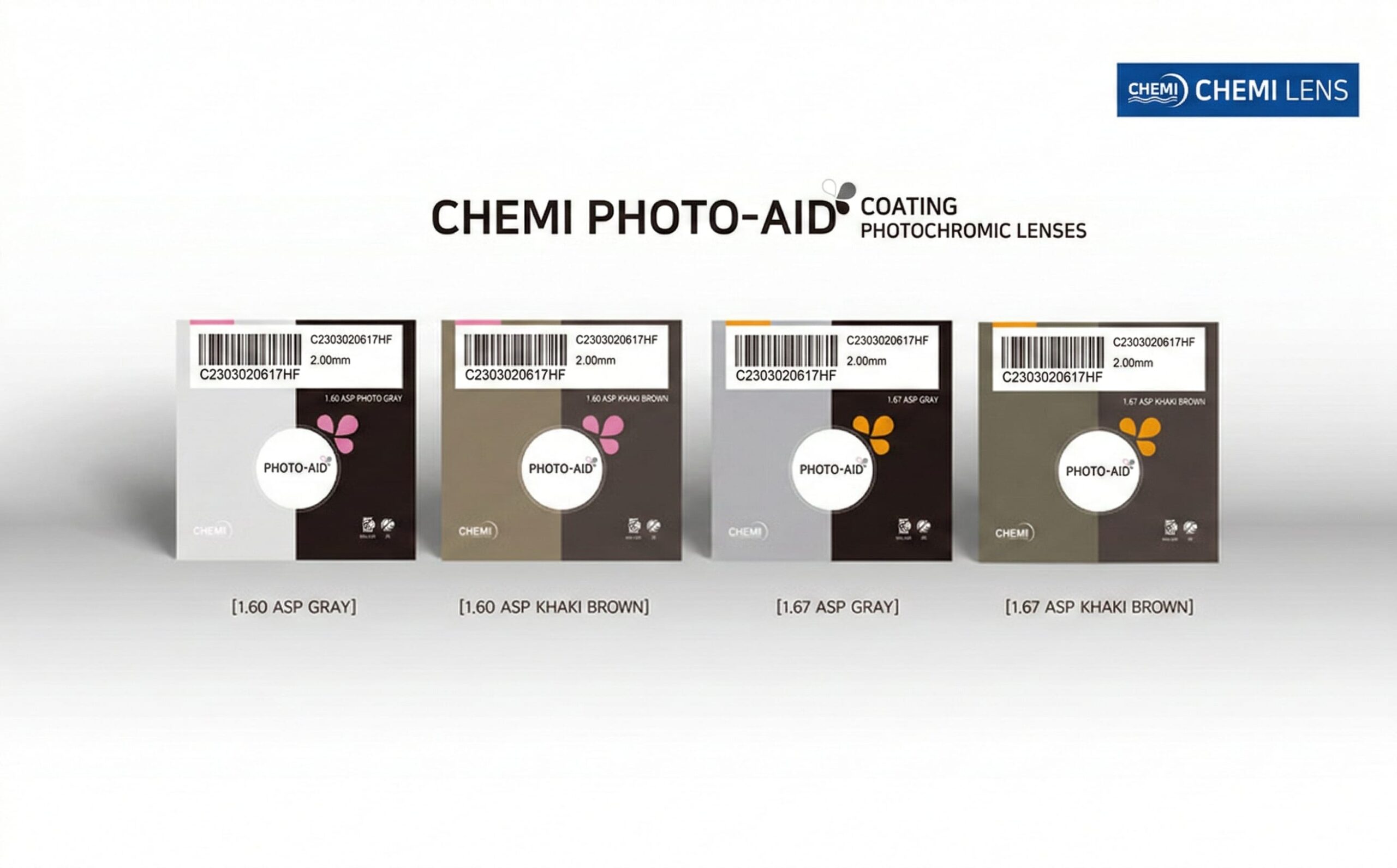 Chemi Photo Aid 1.60 là thế hệ tròng kính đổi màu mới từ thương hiệu Chemi danh tiếng của Hàn Quốc, mang đến một giải pháp thị lực chất lượng và giàu tính thẩm mỹ. Được thiết kế đặc biệt để khắc phục những hạn chế của các dòng kính đổi màu trước đây, sản phẩm này sử dụng công nghệ phủ bề mặt hiện đại giúp màu sắc thay đổi đồng đều trên toàn bộ tròng kính