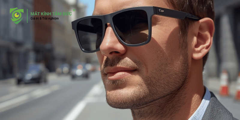 Kính gọng vuông hiện đại cho nam