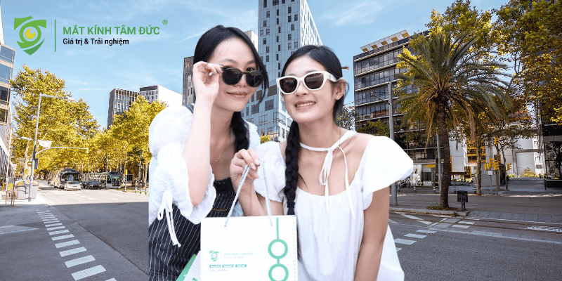 Các kiểu dáng kính mát thời trang chuẩn form tại Mắt Kính Tâm Đức