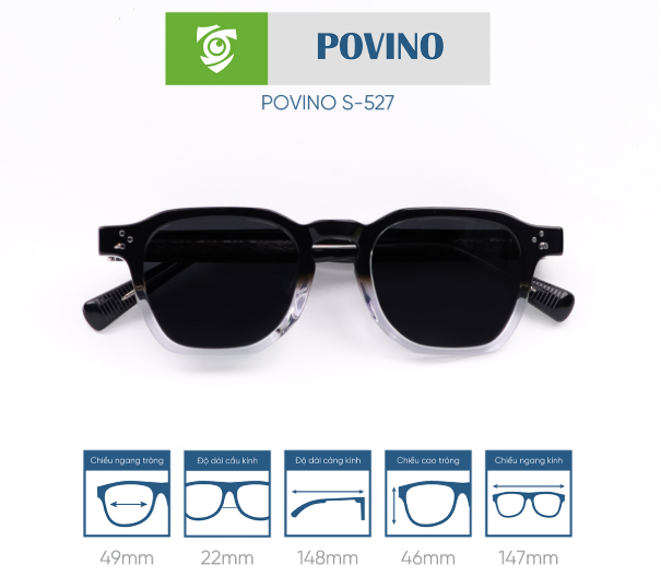 Kính mát POVINO S527 tại Mắt kính Tâm Đức