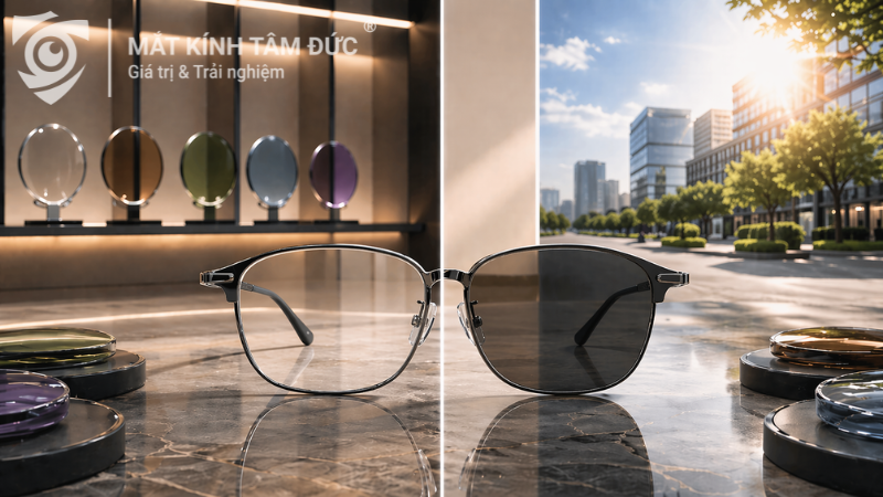 Top 5 hãng tròng kính đổi màu tốt nhất hiện nay với mẫu kính đổi màu cao cấp