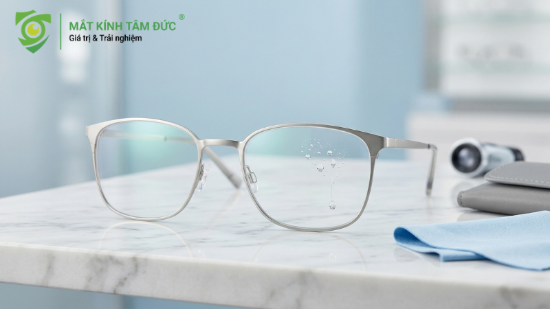 Tròng Crizal có lớp phủ bảo vệ và chống phản quang