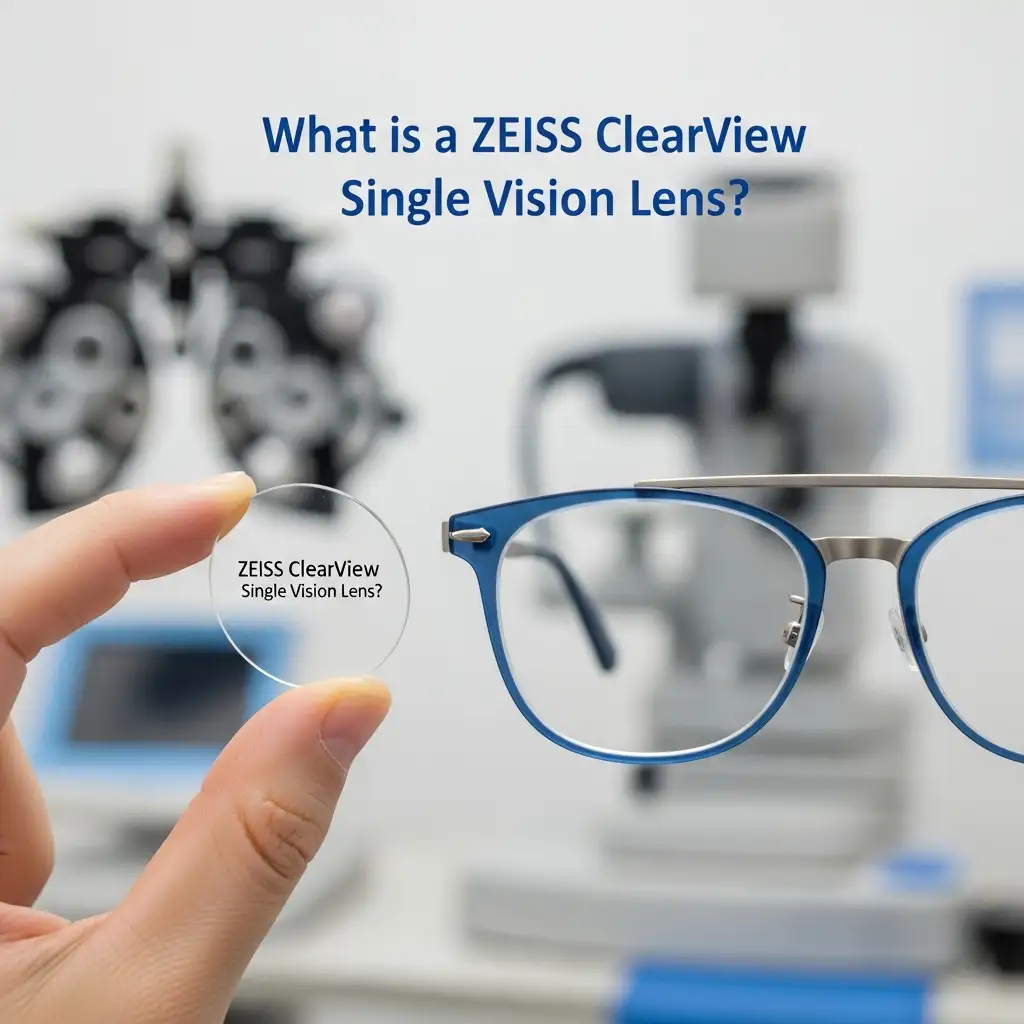 Tròng Kính Đơn Tròng Đánh ZEISS ClearView - Vật liệu BlueGuard